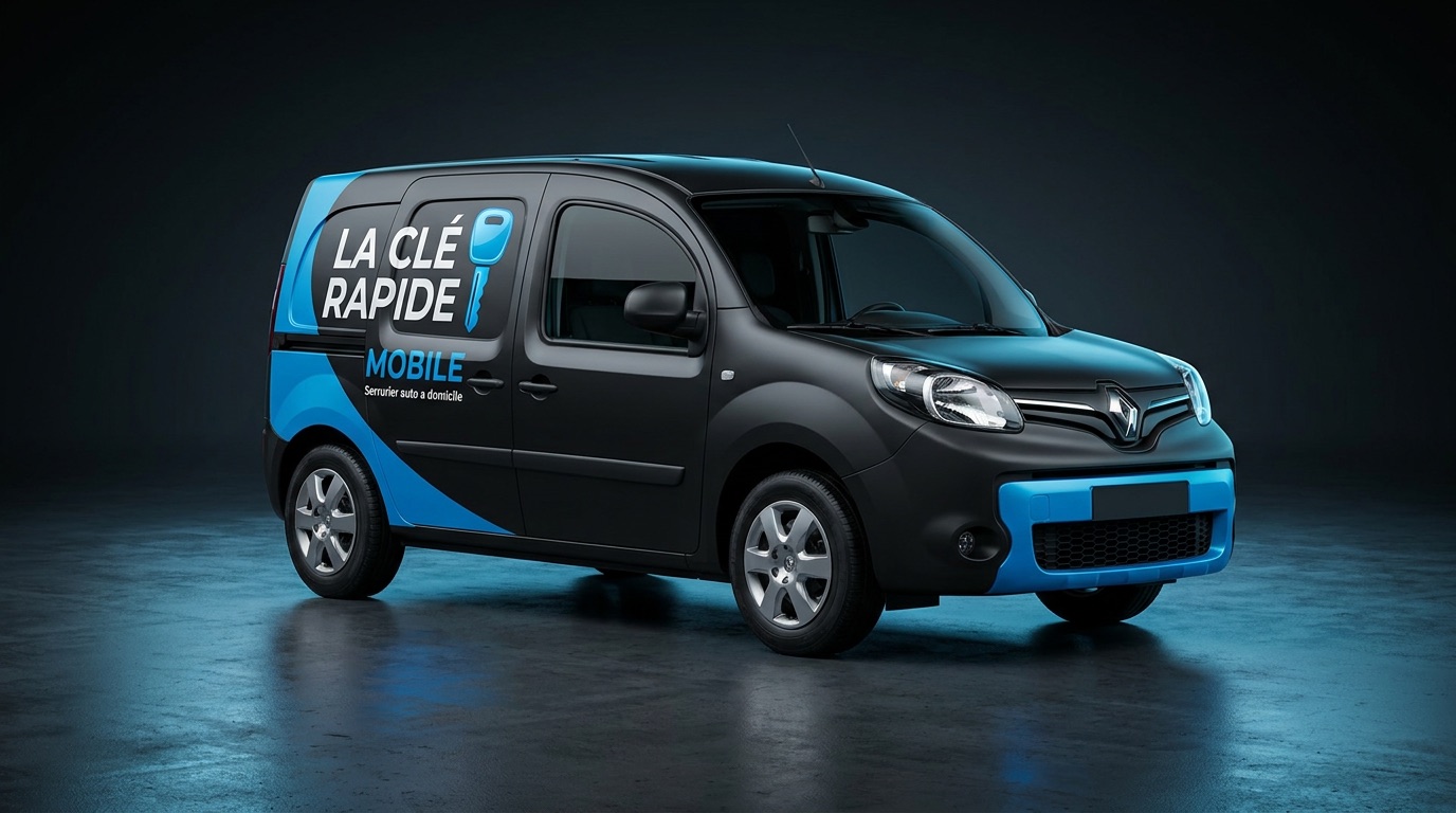 Véhicule franchisé La Clé Rapide Mobile, serrurier auto à domicile