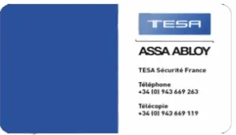 CARTE DE PROPRIETE TESA