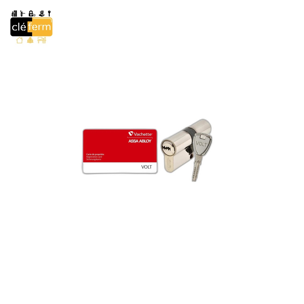 CYL. EURO. VOLT N1 30X30 DE SUR OC - 4 CLES