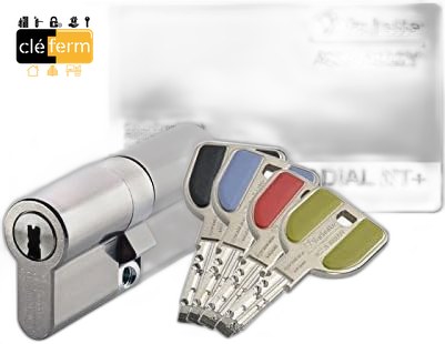 CYL.EURO. NT+ N2 32.5X42.5 DE LAITON SUR OC - 4 CLES