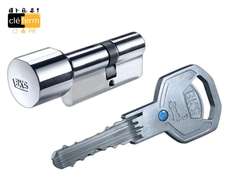 CYL. EURO. LIVIUS 50 35X35 BOUTON BRUN SUR OC