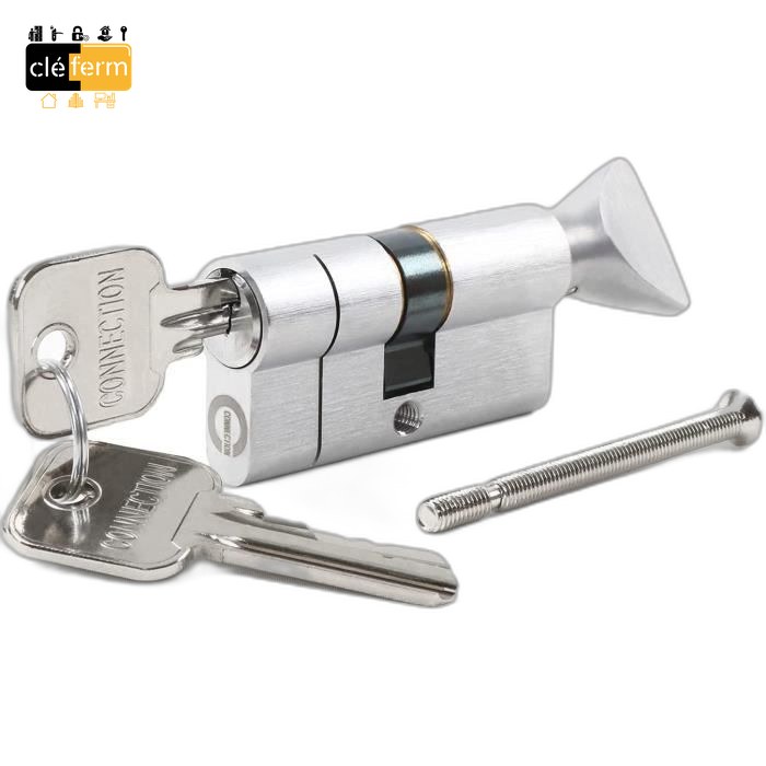 CYL.EURO. BKS50 30X75 BOUTON 3 CLES-PG/PP