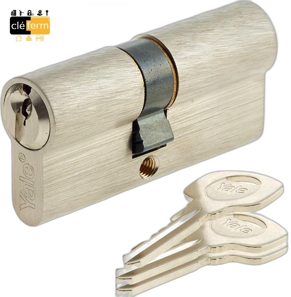 CYL.EURO. BKS50 40X50 BOUTON 3 CLES-PG/PP