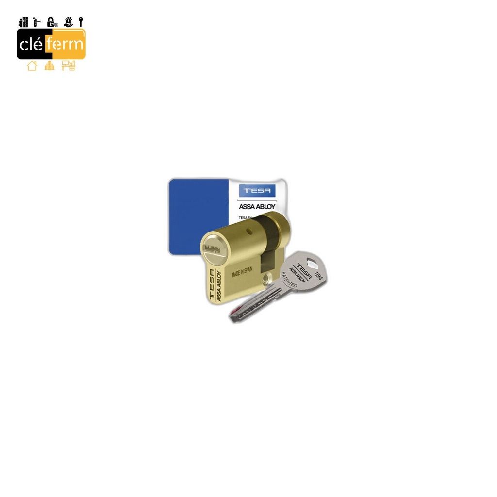 DEMI CYL EURO TESA TD60 30X10 - 3 CLES
