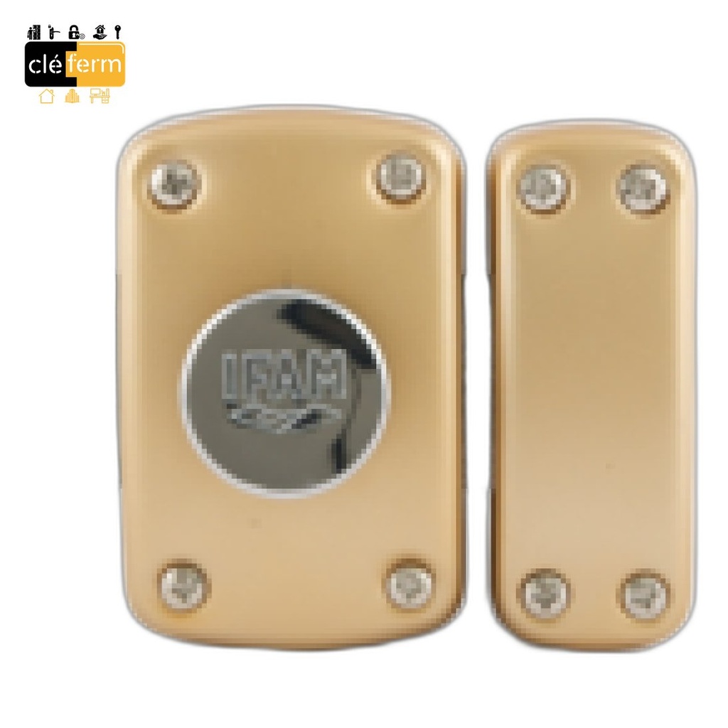 VERROU IFAM A BOUTON 40mm S'ENTROUVRANT