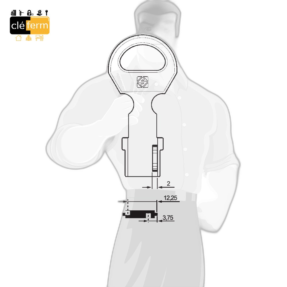 PORTE CLE TIRABLE POUR PROFESSIONEL