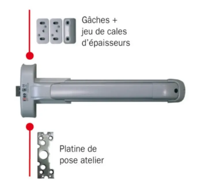 BARRE ANTI PANIQUE CROSSBAR PUSH IDEA