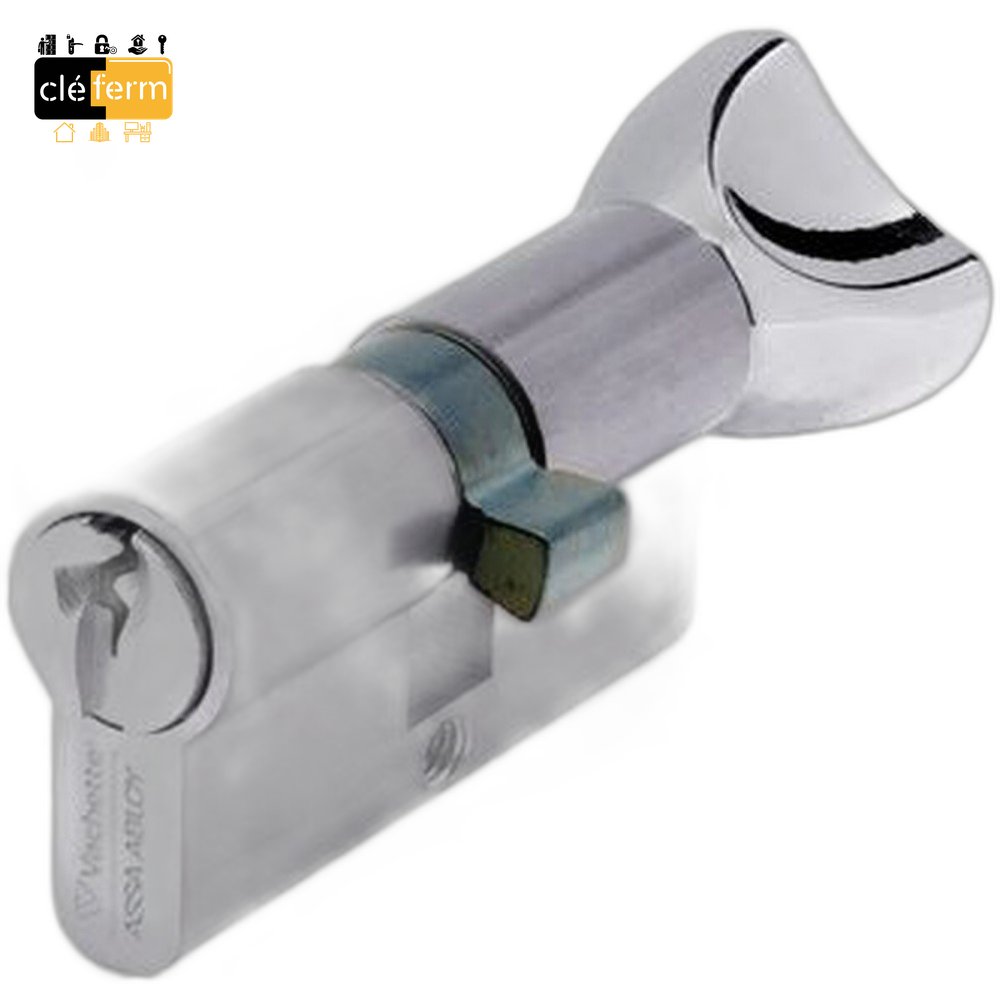 CYL.EUROPEEN V5 55X40 BOUTON SUR PG - 3 CLES