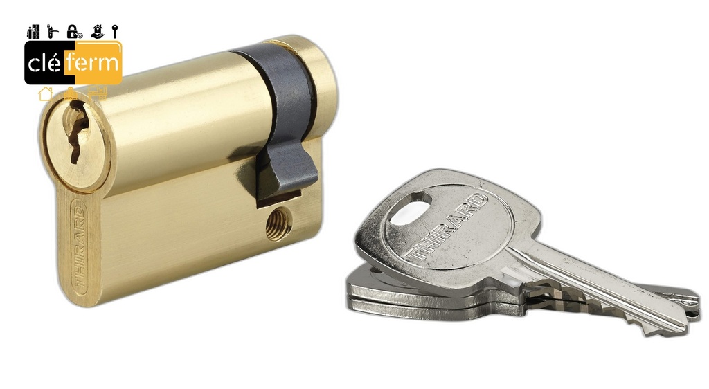 DEMI-CYLINDRE EUROPEEN JANUS 10 X 40 - 3 CLES