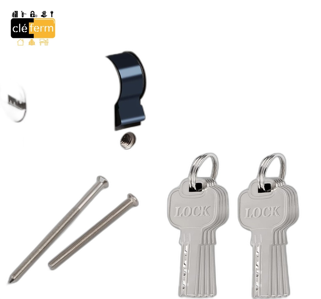 CYL. EURO. JANUS PREM 40X45 BOUTON - 3 CLES