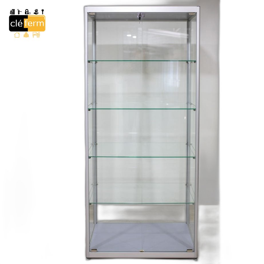 VITRINE CLASSIQUE ALU GRIS 55 X 75