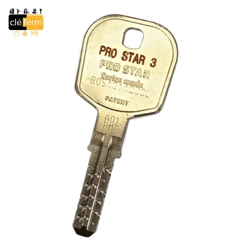 CLE PRO STAR 3 A2P SECURYSTAR AU N°