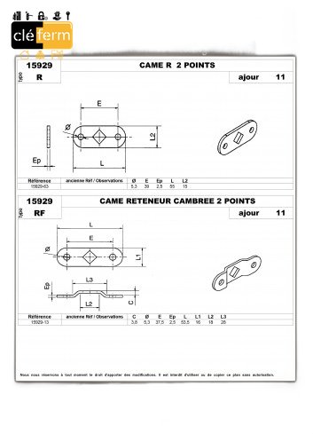 CAME CAMBREE CARRE 15929-07