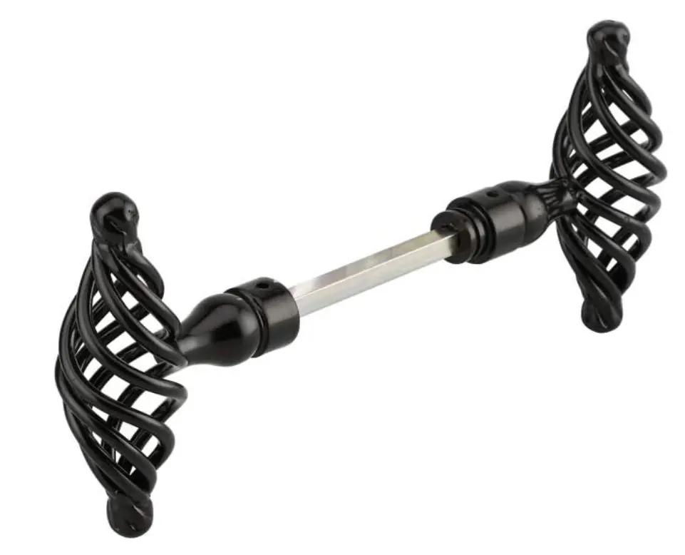 BOUTON DOUBLE FIL TORSADE NOIR