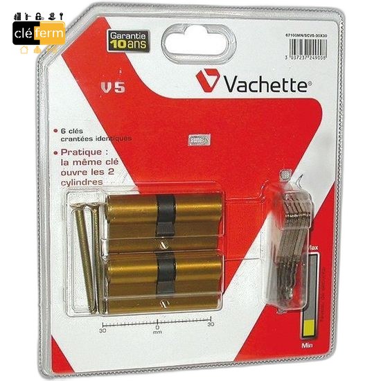 CYLEURO VACHETTE 30X30 DE CRHOME - 3 CLES
