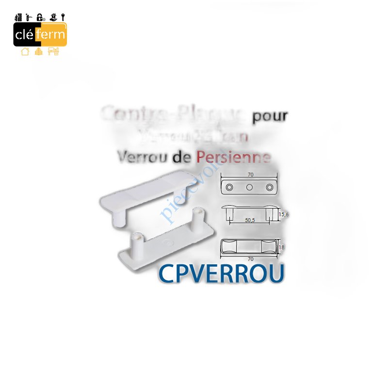 CONTRE PLAQUE PR VERROU PE GRI