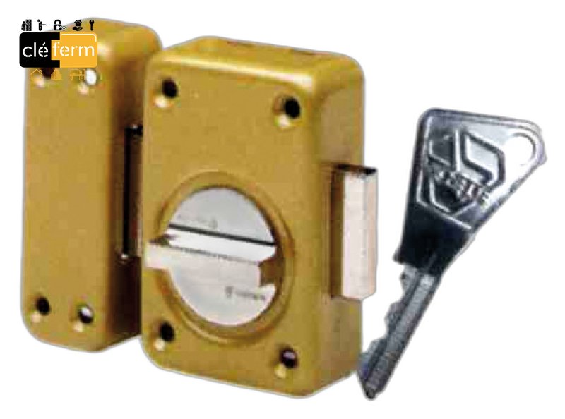 VERROU BOUTON CYL.50 m/m VERNI
