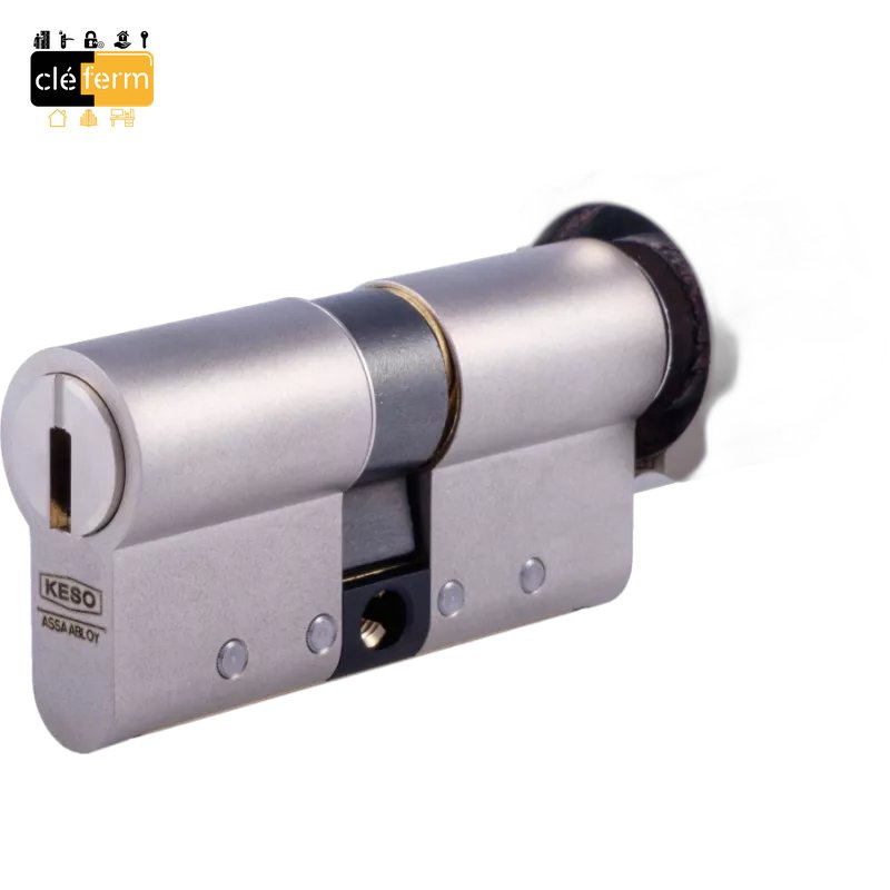 CYL.EURO. KESO OMEGA 40X30 BOUTON SUR PG/PP-3 CLES