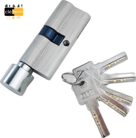 CYL.EURO. ABUS 40X40 BOUTON - 5 CLES