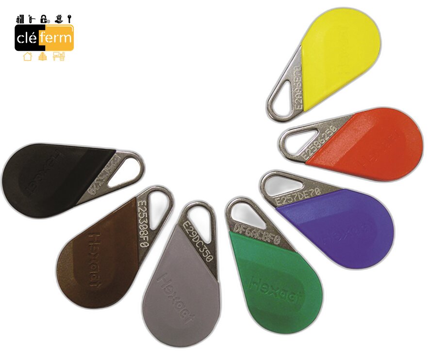 BADGE HEXACT PROXI NOIR