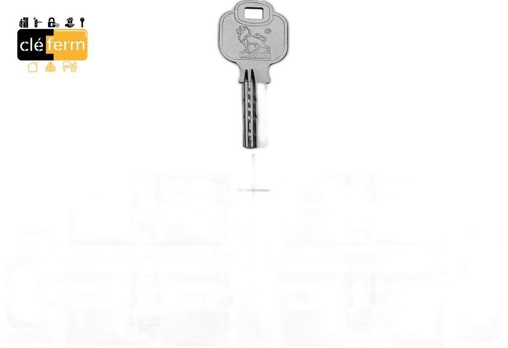 CYL.EURO. BKS37 35X35 DE SUR PG/PP - 3 CLES