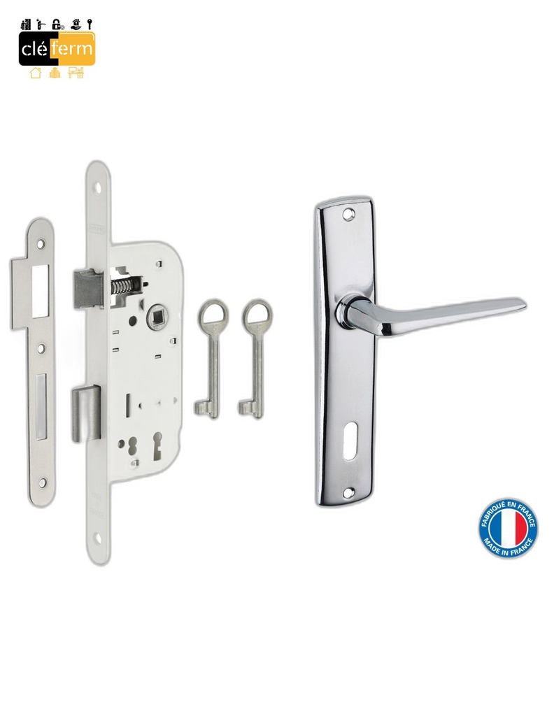 POIGNEE ACIAL C25 ENCASTRABLE - 2 CLES