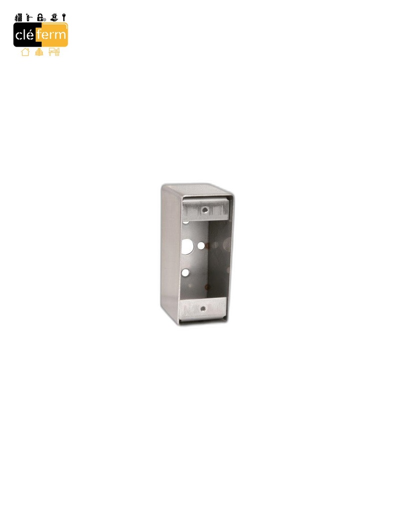 BOITIER APPLIQUE POUR BOUTON POSSOIR INOX