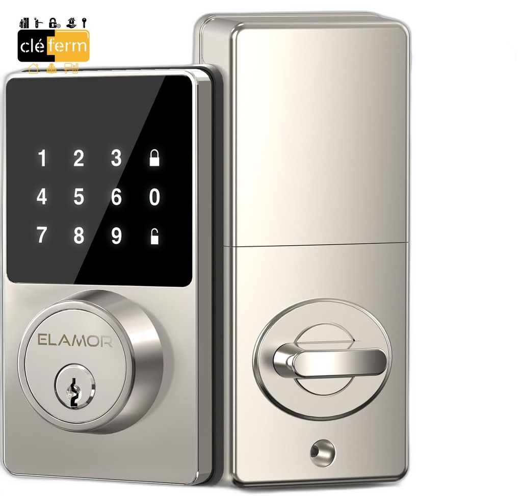 VERROU ELECTRO-EMPREINTE+CLAVIER-AUTONOME