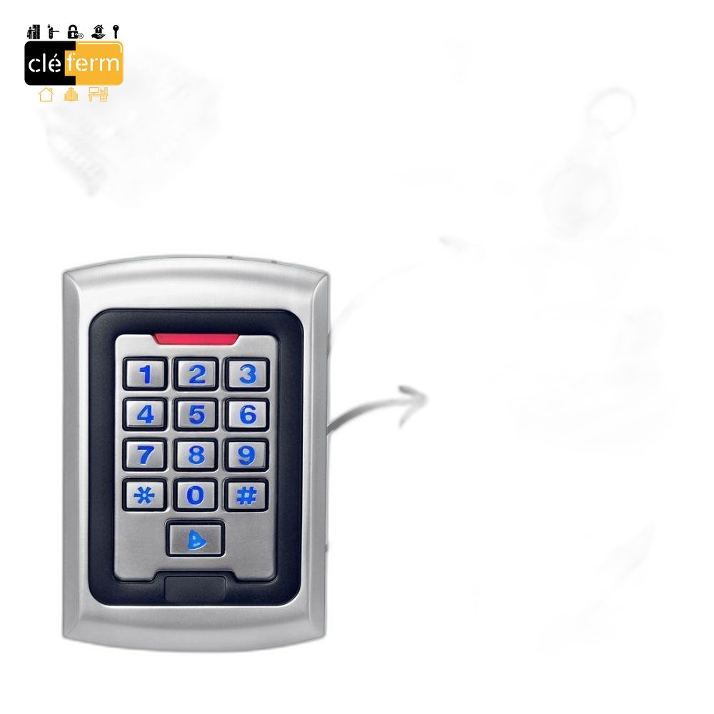 VERROU ELECTRO-BADGE+CLAVIER-AUTONOME
