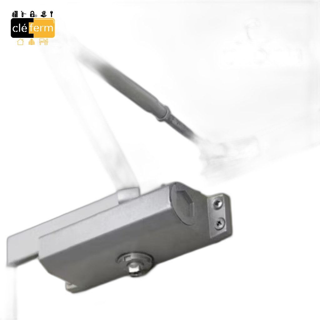 FERME-PORTE GROOM GR200 BRAS COMPAS-ARGENT