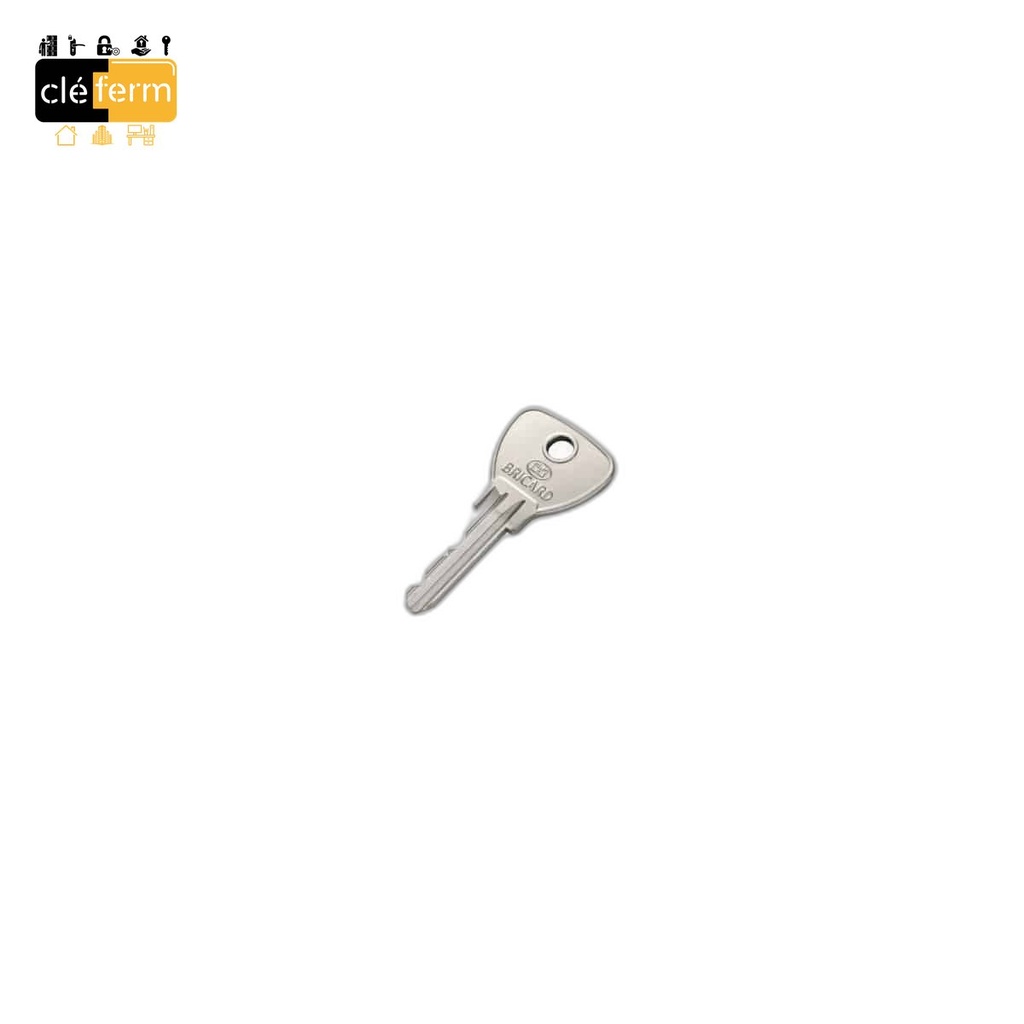 CYL.EURO.BKS50 40X40 BOUTON SUR PG/PP - 3 CLES