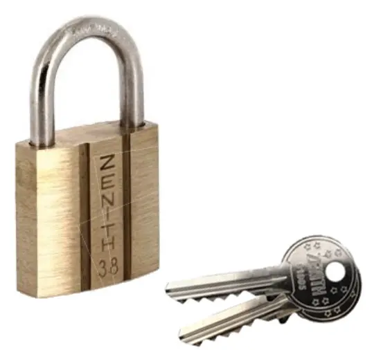 CADENAS ZENITH 38 ANSE ACIER 2 CLES