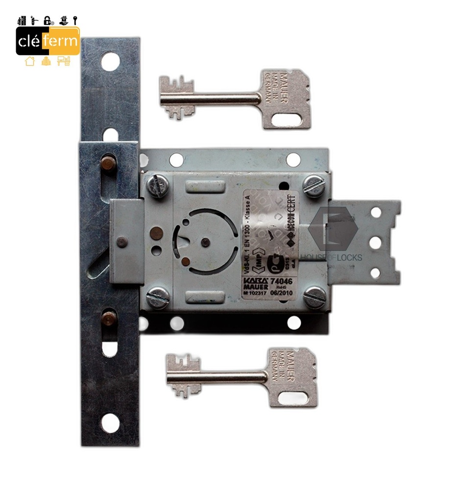 SERRURE DOUBLE PANNETON MAUER