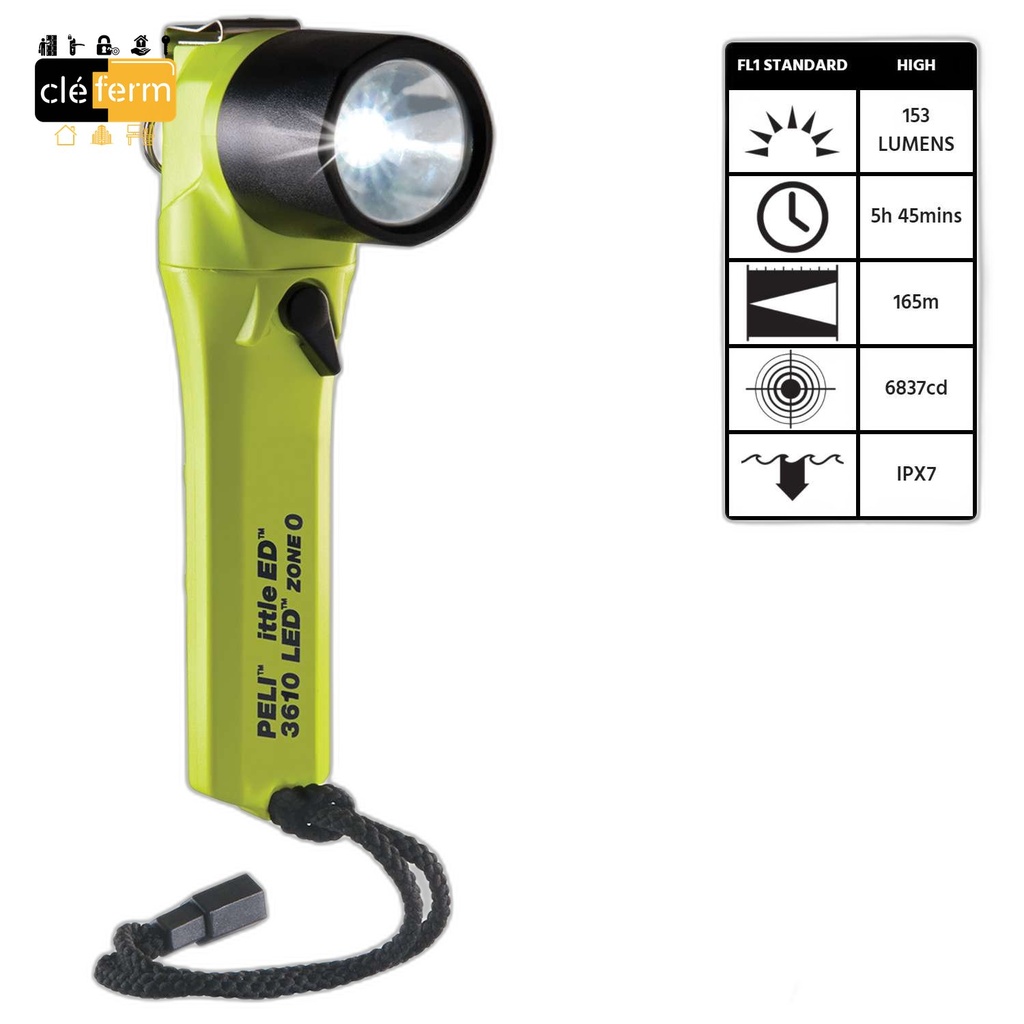 LAMPE TORCHE PELI LITTLE ED 3610Z0 LED YW