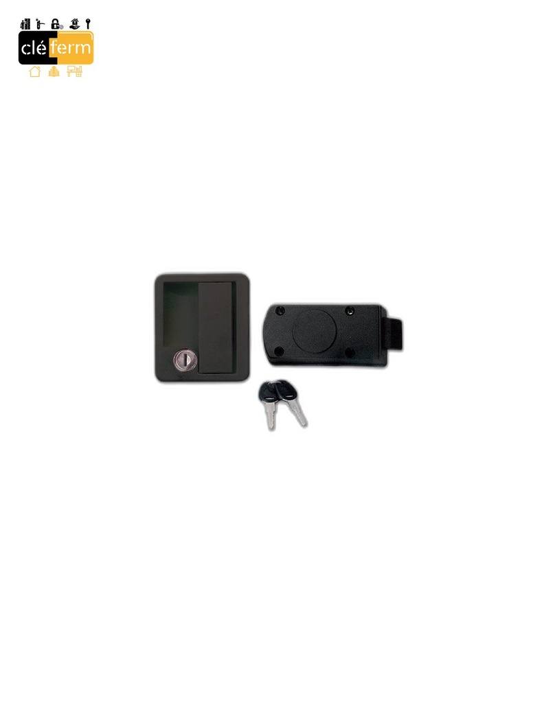 PUSH BAR LAT 900 DETECTION ARGENT B. NOIRE