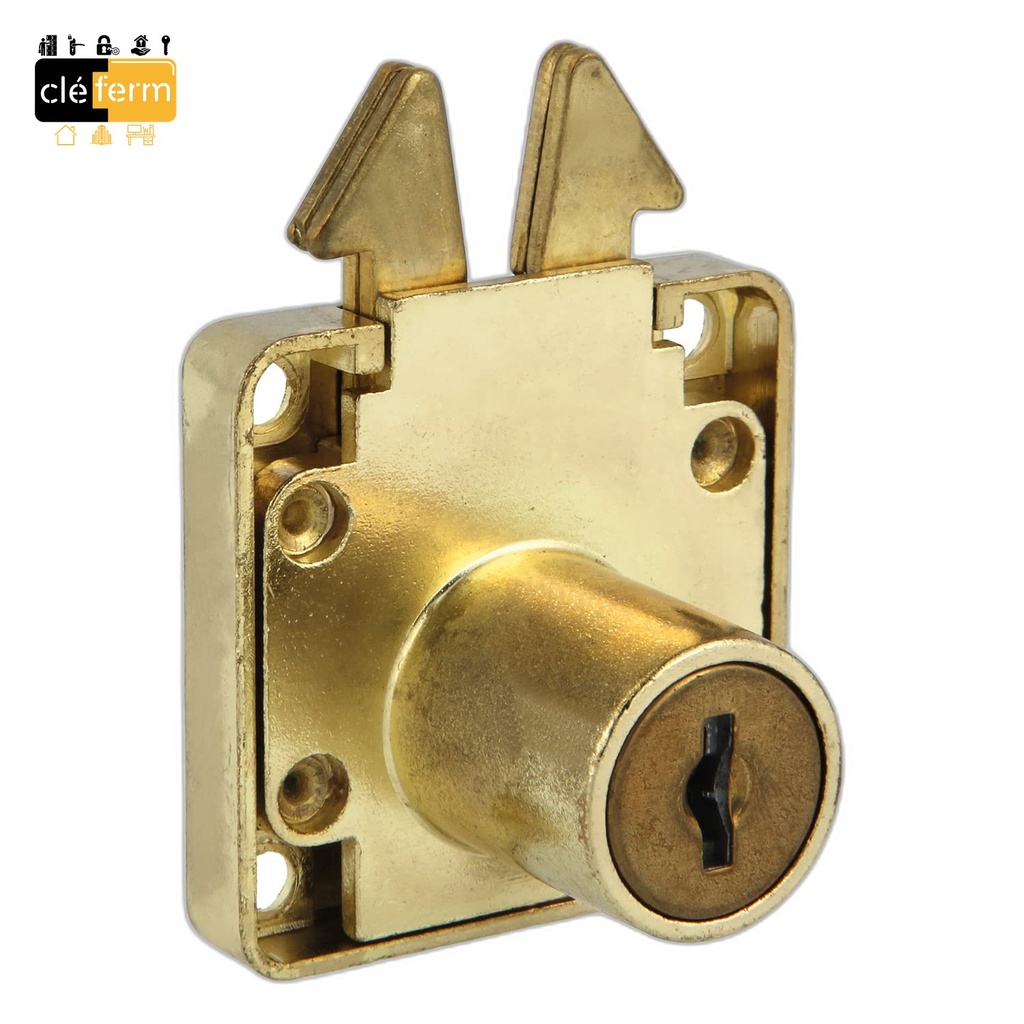 SERRURE M28 LAITONNEEE AVEC 2 CLES