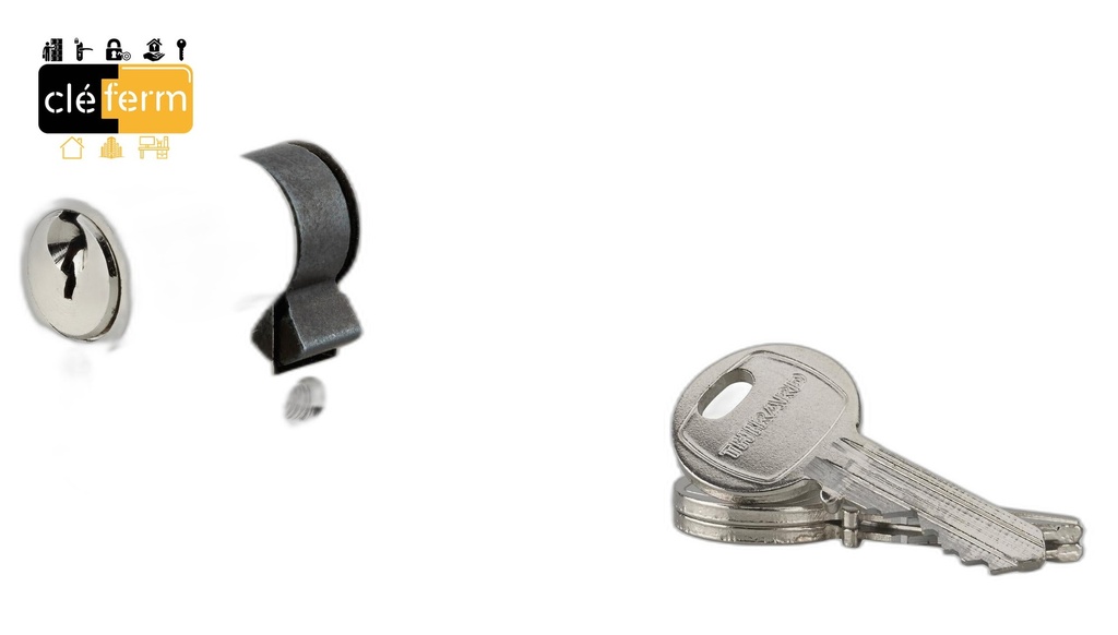 CYLINDRE SERIAL XP 30X90 DE 3 CLES