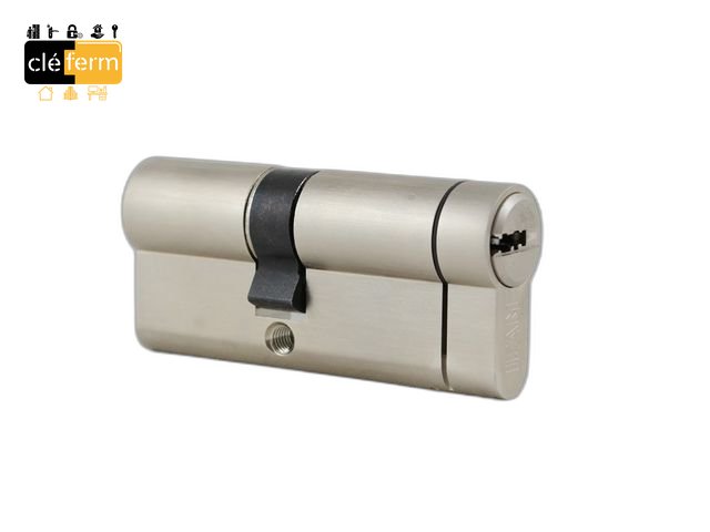 CYLINDRE EURO F6S NICKELE 40B X 70 5 CLES