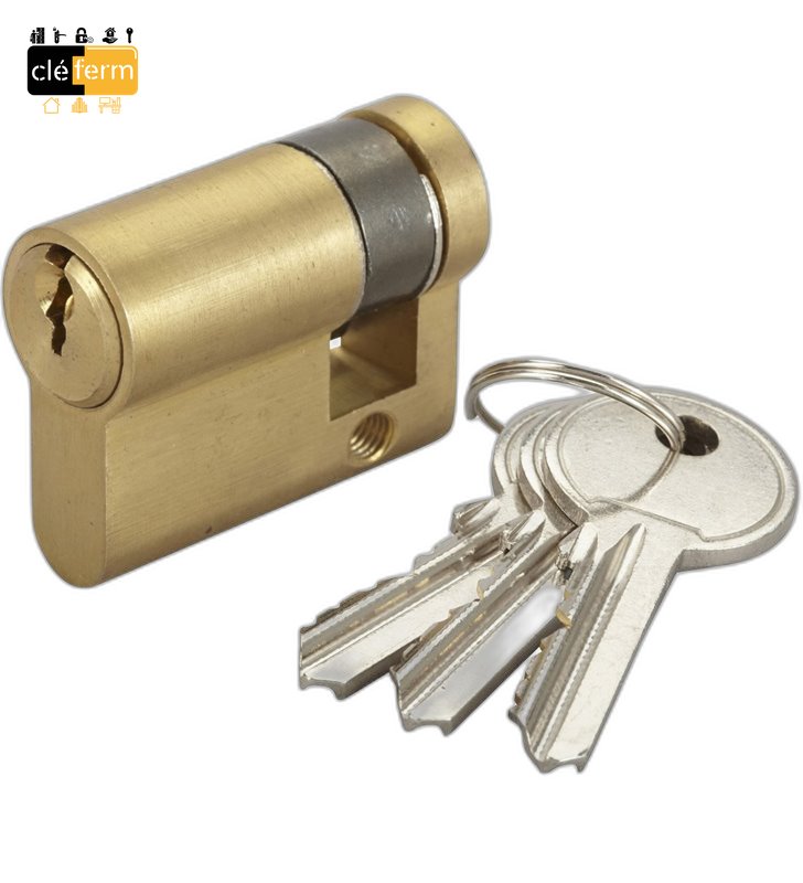DEMI CYL. EURO. KW14 10X30 NI SUR PG/PP - 3 CLES