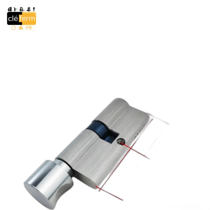 CYL.EURO. BKS37 35X50 BOUTON sur PG/PP - 3 CLES