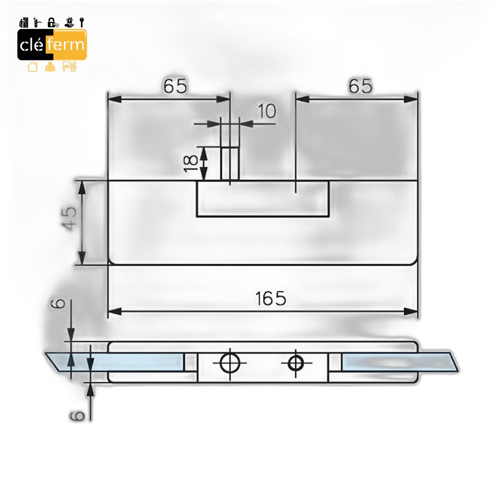 PENTURE GLACE HAUTE INOX POLI