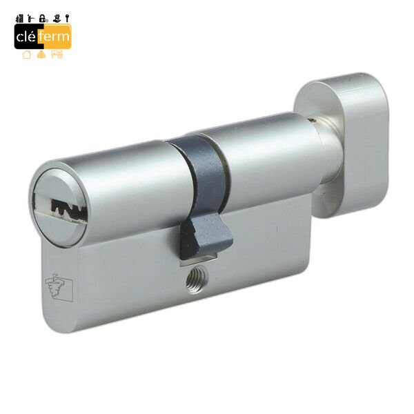 CYLINDRE EURO HDI+ N1 DIM : 30 X 30 BOUTON SUR OC - 3 CLES