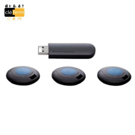 SET DE 3 TRANSPONDEURS ET 1 CLE DE PROGRAMMATION USB
