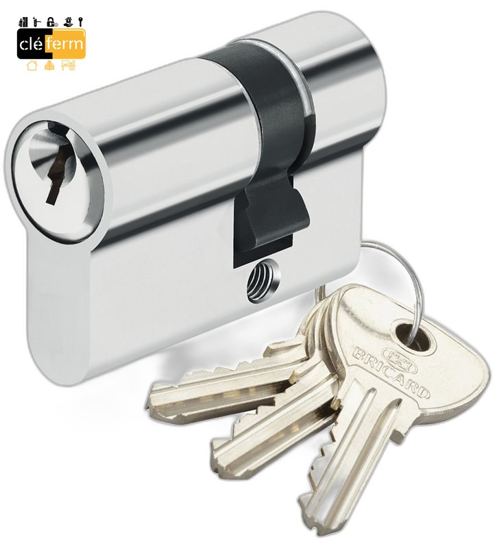 CYLINDRE ALPHA BRICARD 10X30 DOUBLE ENTREE 3 CLES