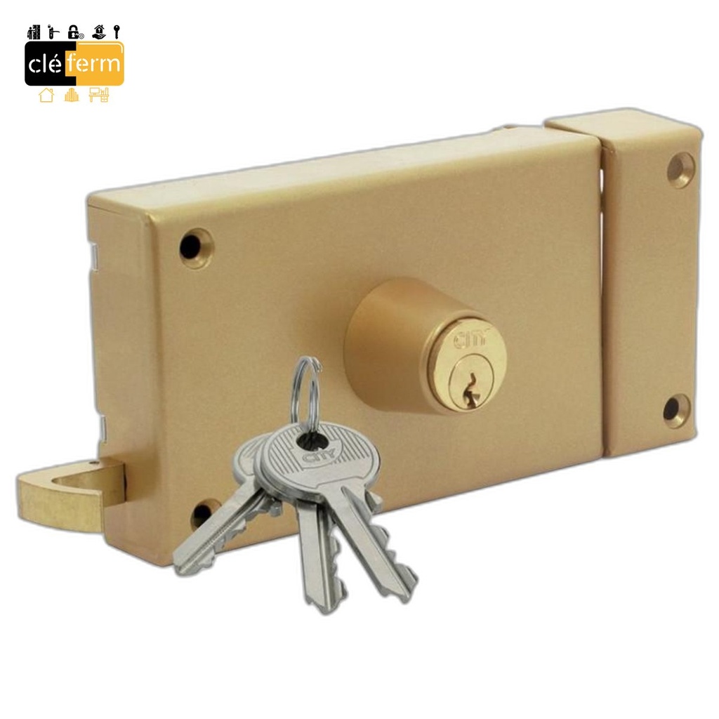 SERRURE ZENITH HORIZONTALE A FOUILLOT DROITE 40 MM VARIE