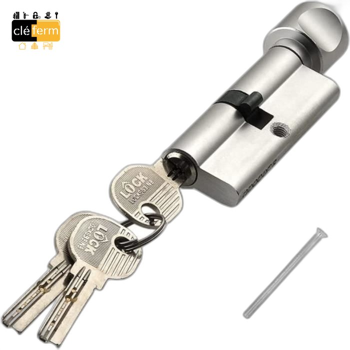 CYL.EURO.  Z14 26X26 BOUTON SUR PG/OC - 3 CLES
