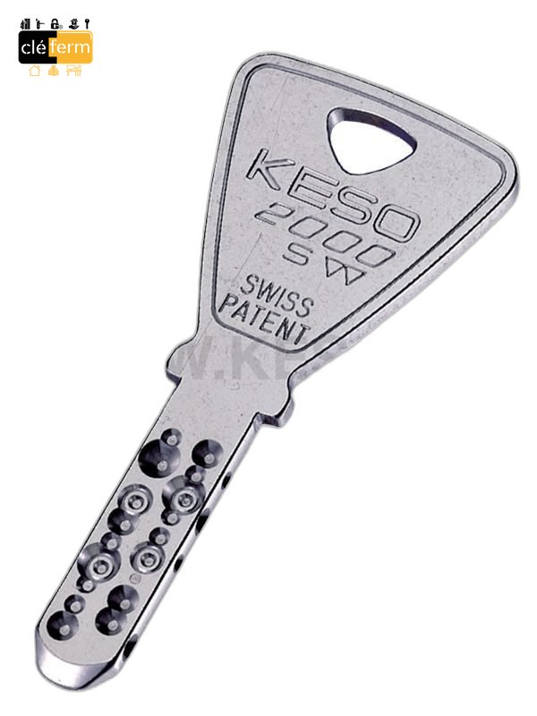 DEMI-CYL.EURO. KESO 2000 10X65 SUR PG/PP - 3 CLES