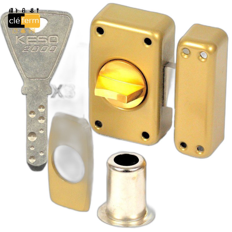 VERROU A BOUTON KESO 2000S CYL 50MM SUR N°