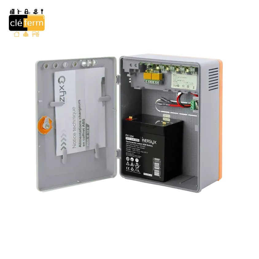 COFFRET D'ALIMENTATION 12V - 5A C7 AB (AVEC BATTERIE)