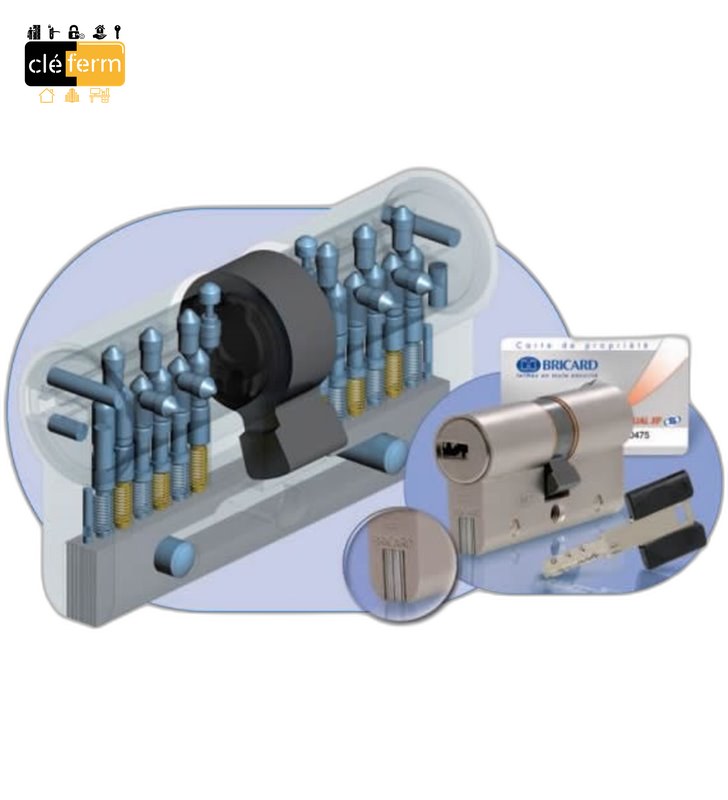 CYL. EURO. DUAL XP A2P** 30X30 DE SUR N° - 3 CLES